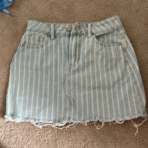Size 23, Pacsun mini skirt with stripes. Faded denim